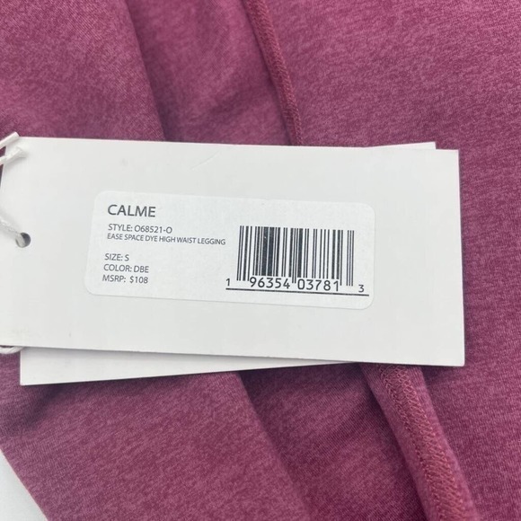 Calme by Johnny Was Ease‎ Legging Dusty Berry Space Dye High Rise S New - Picture 7 of 7